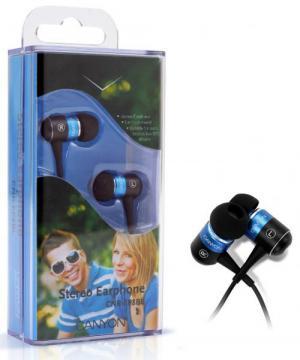 Headphones CANYON CNR-EP8 Binaural Headphones 20Hz-20kHz, 1.5m, Cable, Ret, Blue - Pret | Preturi Headphones CANYON CNR-EP8 Binaural Headphones 20Hz-20kHz, 1.5m, Cable, Ret, Blue