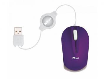 Mouse notebook optic cu fir Nanou Retractable, 2 butoane, cablu retractabil, USB, violet, Trust (16849) - Pret | Preturi Mouse notebook optic cu fir Nanou Retractable, 2 butoane, cablu retractabil, USB, violet, Trust (16849)