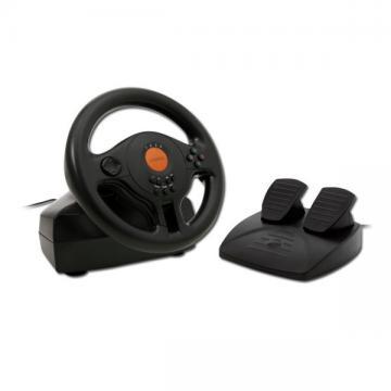 Volan CANYON Wired Steering Wheel, Black, Retail (22x22cm), CNG-GW5 - Pret | Preturi Volan CANYON Wired Steering Wheel, Black, Retail (22x22cm), CNG-GW5