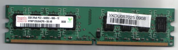 Vand memorie DDR2,2GB,HYNIX,800 MHz - Pret | Preturi Vand memorie DDR2,2GB,HYNIX,800 MHz