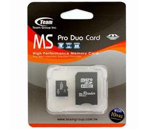 Card memorie Team Group Memory Stick Pro Duo 2GB, adaptor microSDHC - Pret | Preturi Card memorie Team Group Memory Stick Pro Duo 2GB, adaptor microSDHC