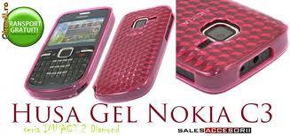 Husa silicon TPU transparent ROZ Nokia C3 - Pret | Preturi Husa silicon TPU transparent ROZ Nokia C3