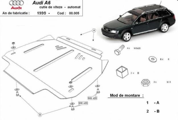 Vand Scut metalic cutie de viteze automata Audi A6 1997 - 2004 - Pret | Preturi Vand Scut metalic cutie de viteze automata Audi A6 1997 - 2004