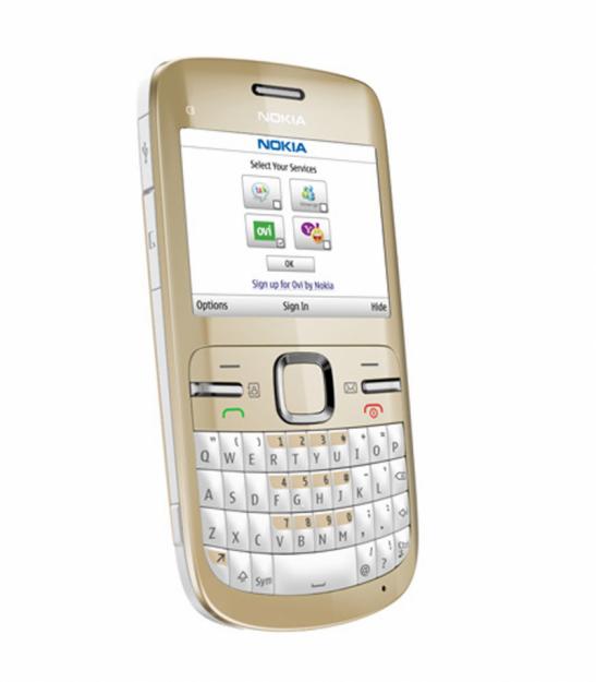 Vand Nokia C3 Alb (Golden white) noi sigilate libere de retea pret mic Bucuresti - Pret | Preturi Vand Nokia C3 Alb (Golden white) noi sigilate libere de retea pret mic Bucuresti