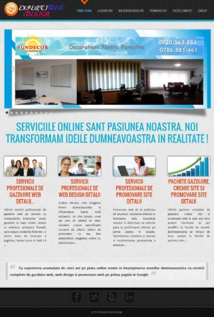 Web design, gazduire web, promovare site - Pret | Preturi Web design, gazduire web, promovare site