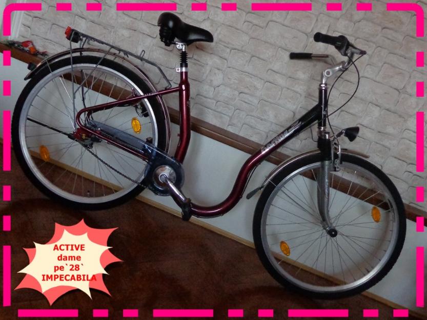 Bicicleta dama *aluminiu*pe`28`,3 viteze butuc,Germany,IMPECABILA! - Pret | Preturi Bicicleta dama *aluminiu*pe`28`,3 viteze butuc,Germany,IMPECABILA!