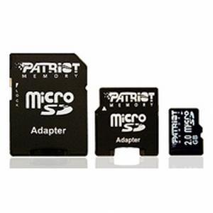 Card memorie MicroSD Patriot 2GB adaptor MiniSD si SD - Pret | Preturi Card memorie MicroSD Patriot 2GB adaptor MiniSD si SD