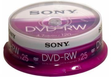 DVD-RW Sony SPINDLE, pachet 25 buc., 25DMW47ASP - Pret | Preturi DVD-RW Sony SPINDLE, pachet 25 buc., 25DMW47ASP