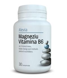 Alevia Magneziu Vitamina B6 *30cpr - Pret | Preturi Alevia Magneziu Vitamina B6 *30cpr