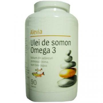 Alevia Ulei de Somon Omega 3 *90cps - Pret | Preturi Alevia Ulei de Somon Omega 3 *90cps