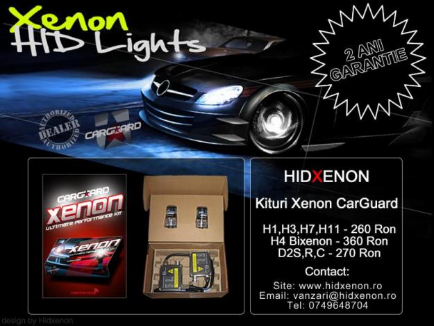 Kit xenon CARGURAD de la 260 ron si 2 ani garantie - Pret | Preturi Kit xenon CARGURAD de la 260 ron si 2 ani garantie