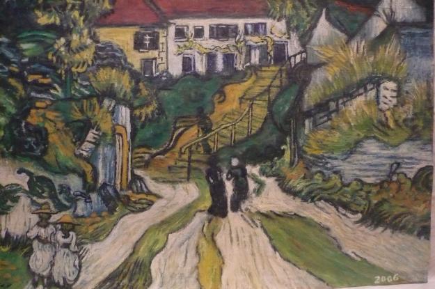 Scarile din Auvers , reproducere dupa Vincent Van Gogh - Pret | Preturi Scarile din Auvers , reproducere dupa Vincent Van Gogh