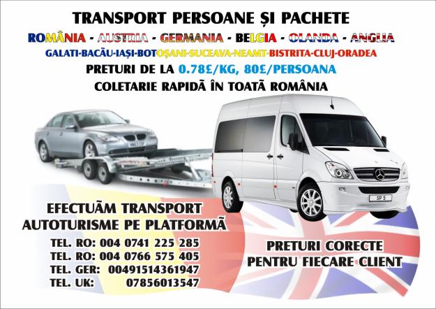 TRANSPORT PERSOANE SI PACHETE ROMANIA-ANGLIA - Pret | Preturi TRANSPORT PERSOANE SI PACHETE ROMANIA-ANGLIA