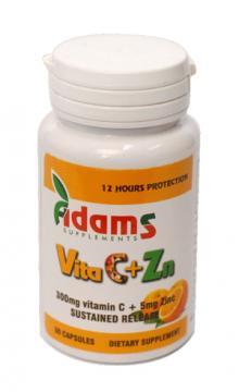 Vitamina C cu Zinc 300mg *30cps - Pret | Preturi Vitamina C cu Zinc 300mg *30cps