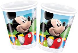 10 pahare plastic 200ml MICKEY PARTY TIME - Pret | Preturi 10 pahare plastic 200ml MICKEY PARTY TIME