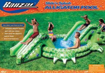 Banzai - Piscina crocodil cu Tobogan - Pret | Preturi Banzai - Piscina crocodil cu Tobogan