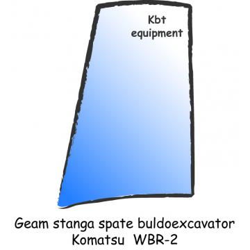 Geam lateral stanga spate buldoexcavator Komatsu WBR-2 - Pret | Preturi Geam lateral stanga spate buldoexcavator Komatsu WBR-2