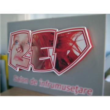 Litere volumetrice cu autocolant printat si LED - Pret | Preturi Litere volumetrice cu autocolant printat si LED