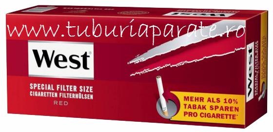 Tuburi Tigari pt.Tutun West Red Extra 250 Buc. - Pret | Preturi Tuburi Tigari pt.Tutun West Red Extra 250 Buc.