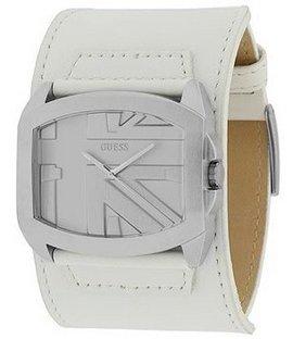 Ceas GUESS WHITE LEATHER CUFF U10541G2 - Pret | Preturi Ceas GUESS WHITE LEATHER CUFF U10541G2