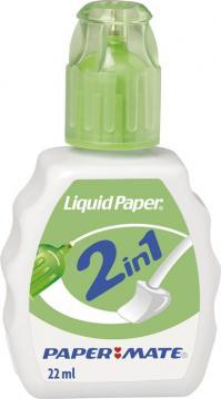 Fluid corector Paper Mate Liquid Paper, 2 in 1, 22 ml - Pret | Preturi Fluid corector Paper Mate Liquid Paper, 2 in 1, 22 ml