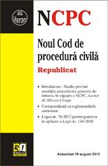 Noul cod de procedura civila. Republicat - Pret | Preturi Noul cod de procedura civila. Republicat