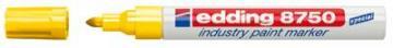 Marker permanent Edding 8750, cu vopsea, galben - Pret | Preturi Marker permanent Edding 8750, cu vopsea, galben