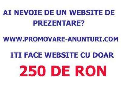 Website cu doar 250 RON - Pret | Preturi Website cu doar 250 RON