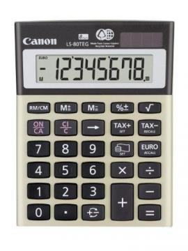Calculator de birou LS-80TEG, 8 Digit, functii financiare, dual power, Canon - Pret | Preturi Calculator de birou LS-80TEG, 8 Digit, functii financiare, dual power, Canon
