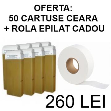 Pachet 50 cartuse ceara epilat + Rola epilat cadou - Pret | Preturi Pachet 50 cartuse ceara epilat + Rola epilat cadou