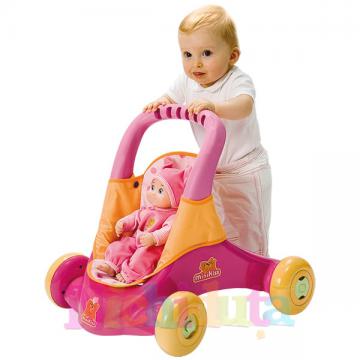 Set papusa si carucior Minikiss  - Pret | Preturi Set papusa si carucior Minikiss 