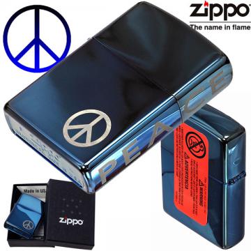 Bricheta Zippo Peace On Side Sapphire - Pret | Preturi Bricheta Zippo Peace On Side Sapphire