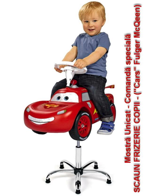 Vand scaun frizerie copii Masinuta Cars Fulger McQueen - Pret | Preturi Vand scaun frizerie copii Masinuta Cars Fulger McQueen