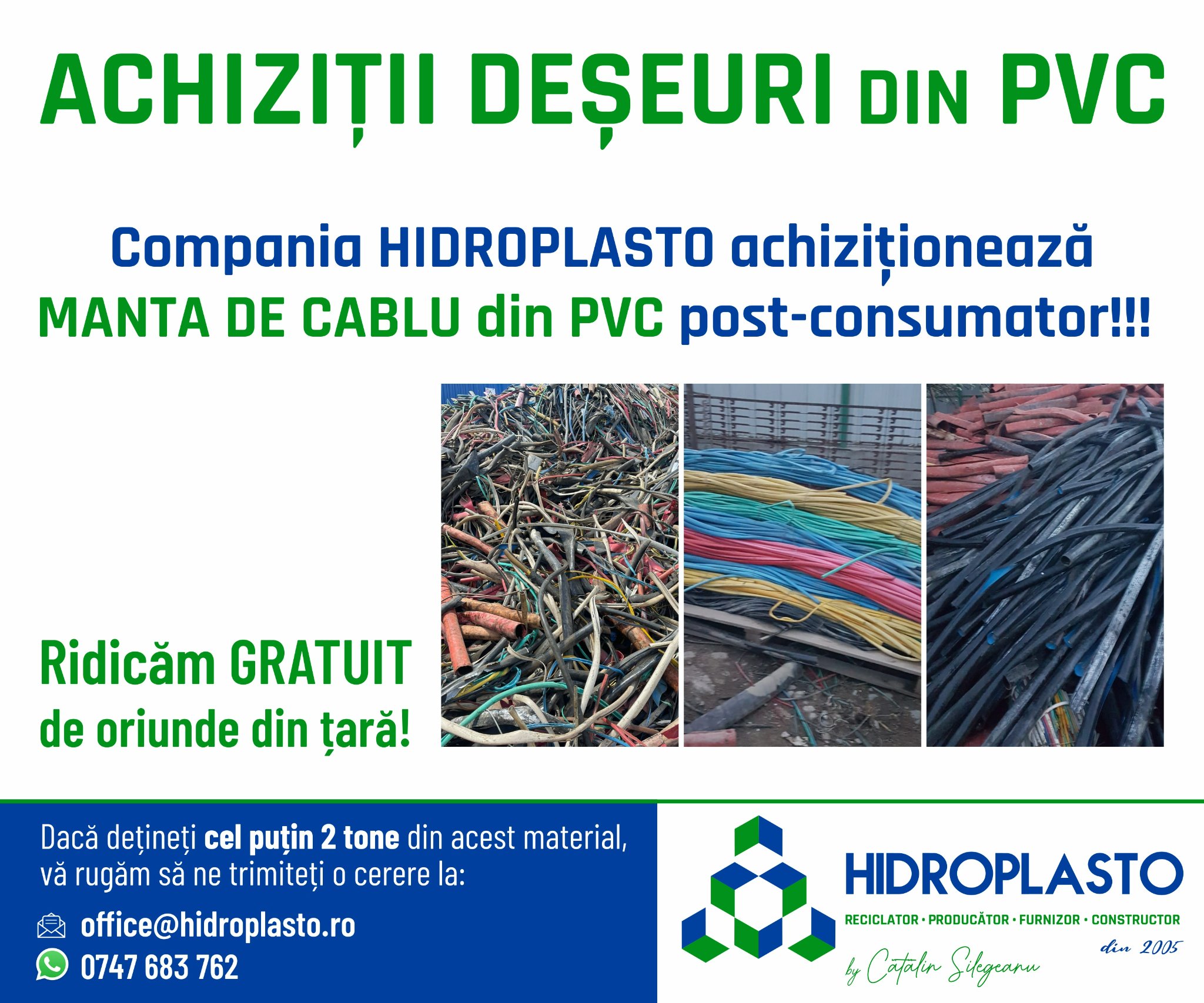 Achizitii deseuri din PVC - Pret | Preturi Achizitii deseuri din PVC