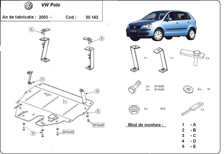 Scut motor Vw Polo - Pret | Preturi Scut motor Vw Polo