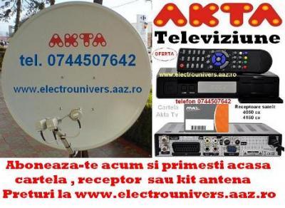 cartele satelit akta in Tulcea la www.electrounivers.aaz.ro - Pret | Preturi cartele satelit akta in Tulcea la www.electrounivers.aaz.ro