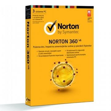 Norton 360 v6, 1 an, 3 calculatoare, retail Box, N3601Y3U - Pret | Preturi Norton 360 v6, 1 an, 3 calculatoare, retail Box, N3601Y3U