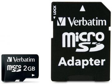 MicroSD 2GB, 4MB/sec citire, 2MB scriere, adaptor SD, Verbatim (43965) - Pret | Preturi MicroSD 2GB, 4MB/sec citire, 2MB scriere, adaptor SD, Verbatim (43965)