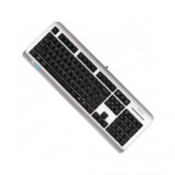 Tastatura Slim A4tech LCDS-720U, USB, Argintiu/Negru - Pret | Preturi Tastatura Slim A4tech LCDS-720U, USB, Argintiu/Negru