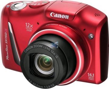 Canon PowerShot SX150 IS Rosu - Pret | Preturi Canon PowerShot SX150 IS Rosu