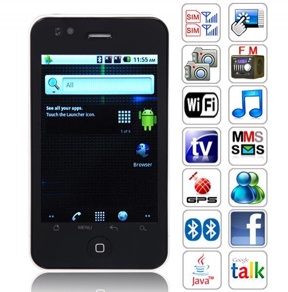 IPHONE 4 - Android 2.2 - dual sim - GPS , WI-FI ,TV , JAVA, FULL SENZOR - OFERTA - Pret | Preturi IPHONE 4 - Android 2.2 - dual sim - GPS , WI-FI ,TV , JAVA, FULL SENZOR - OFERTA