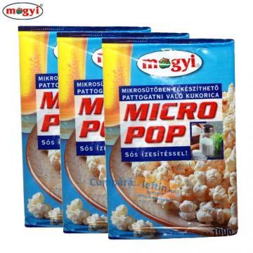 Popcorn pentru microunde cu sare Mogyi Micro Pop 3 buc x 100 gr - Pret | Preturi Popcorn pentru microunde cu sare Mogyi Micro Pop 3 buc x 100 gr