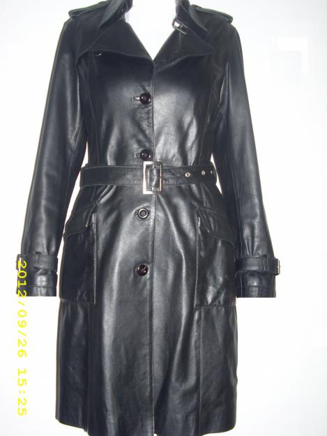 Super oferta haina dama / geaca de piele / palton / trench / neagra eleganta - Pret | Preturi Super oferta haina dama / geaca de piele / palton / trench / neagra eleganta