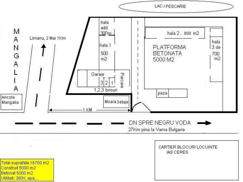 2500 m2 hale vanzare sau inchiirere la Mangalia/36km de Constanta - Pret | Preturi 2500 m2 hale vanzare sau inchiirere la Mangalia/36km de Constanta