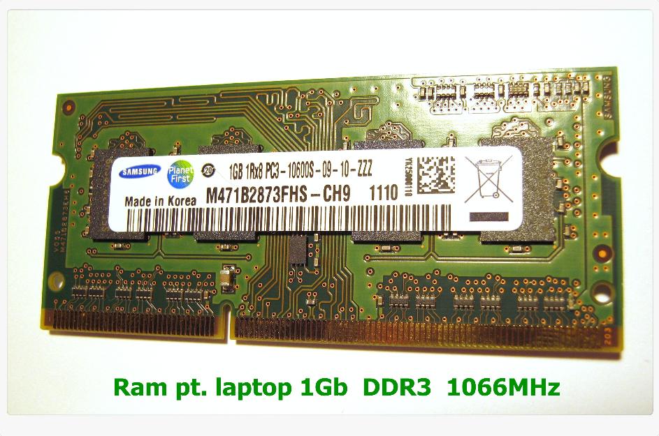 Memorie Laptop 1Gb DDR3 1066MHz - Pret | Preturi Memorie Laptop 1Gb DDR3 1066MHz