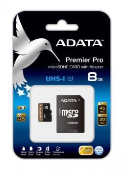Card memorie A-Data Premier Pro MicroSDHC UHS-I 8GB, AUSDH8GUI1-RA1 - Pret | Preturi Card memorie A-Data Premier Pro MicroSDHC UHS-I 8GB, AUSDH8GUI1-RA1