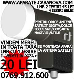 Lnb cu 1iesire 20 Lei Lnb cu 2 iesiri 45Lei Lnb cu 4 iesiri 65Lei pentru antene 0769912600 - Pret | Preturi Lnb cu 1iesire 20 Lei Lnb cu 2 iesiri 45Lei Lnb cu 4 iesiri 65Lei pentru antene 0769912600