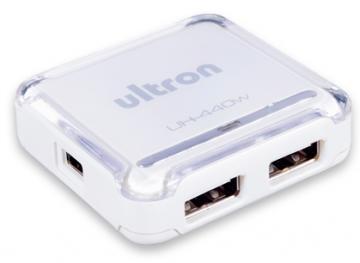 Hub USB 2.0 4 porturi, UH-440W, fara alimentare, alb (45197) Ultron - Pret | Preturi Hub USB 2.0 4 porturi, UH-440W, fara alimentare, alb (45197) Ultron
