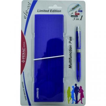 Pix multifunctional cu doua culori / creion mecanic 0.5mm, PENAC ELE 001 + penar cadou, mov - Pret | Preturi Pix multifunctional cu doua culori / creion mecanic 0.5mm, PENAC ELE 001 + penar cadou, mov