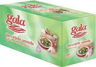Servetele masa Gala, 100 bucati + Servetele umede Gala gratuit - Pret | Preturi Servetele masa Gala, 100 bucati + Servetele umede Gala gratuit